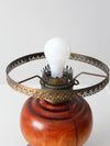 antique electrified oil lamp