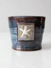 vintage starfish studio pottery vase
