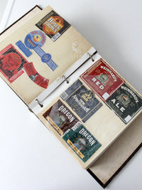 vintage beer & scotch branding labels collection