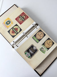 vintage beer & scotch branding labels collection