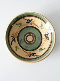 vintage painted pottery bowl
