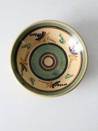 vintage painted pottery bowl