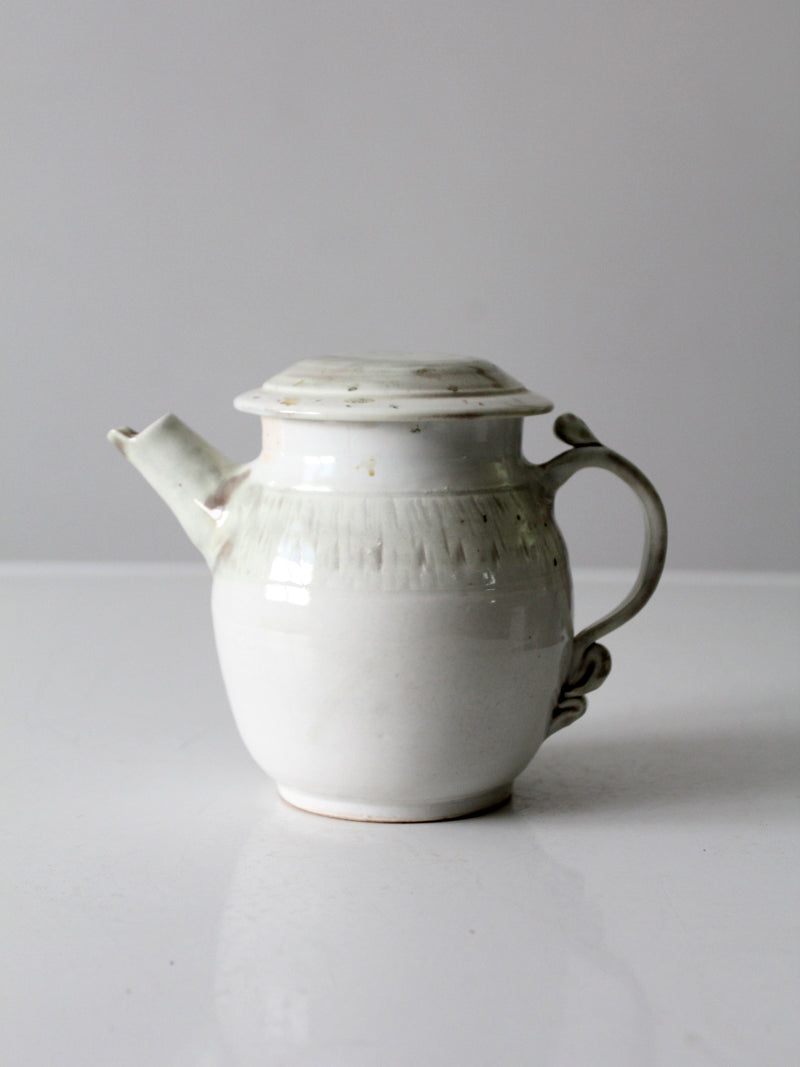 vintage studio pottery teapot