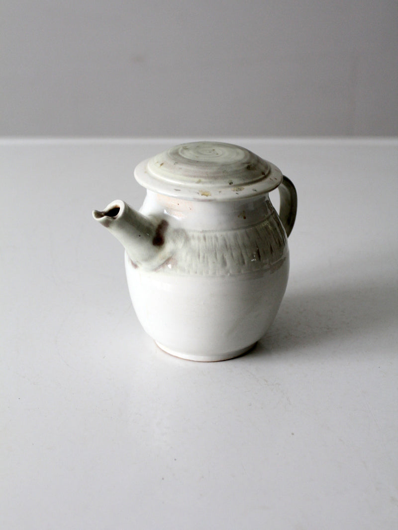 vintage studio pottery teapot