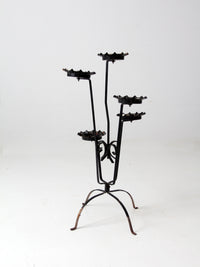 mid-century tiered metal plant stand