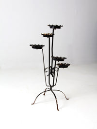 mid-century tiered metal plant stand