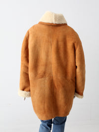 vintage shearling sheepskin coat
