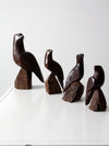 vintage wood eagle statues