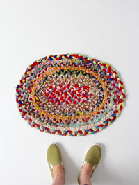 vintage American rag rug