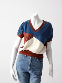 vintage 70's velour top