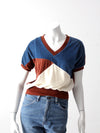 vintage 70's velour top