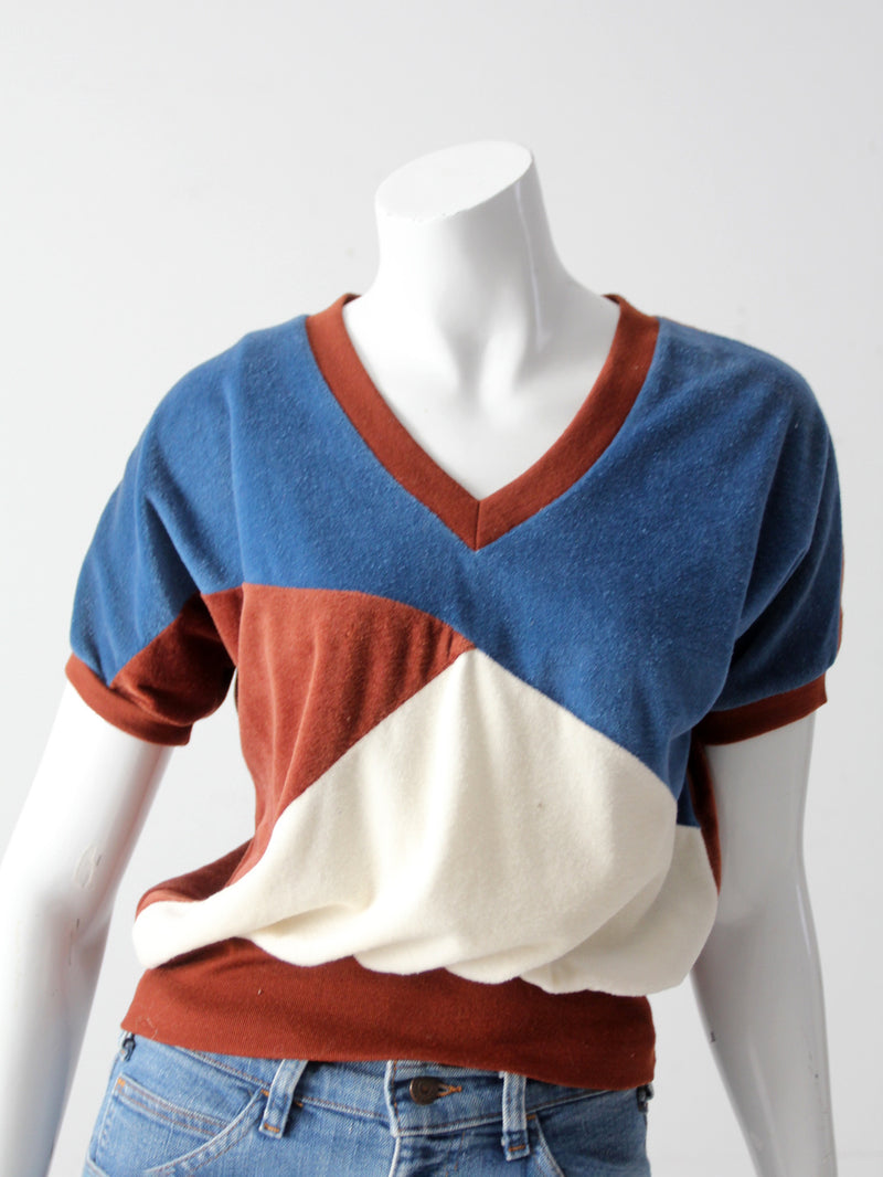 vintage 70's velour top