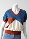 vintage 70's velour top