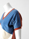 vintage 70's velour top