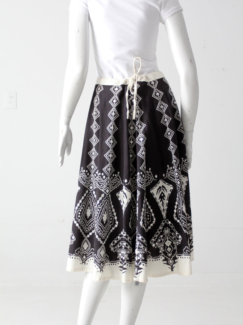 vintage boho sequin skirt
