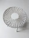 antique white wicker table