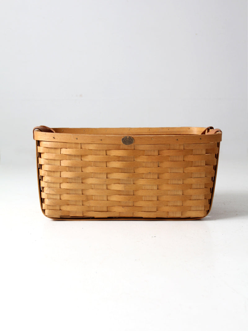 vintage Peterboro storage basket