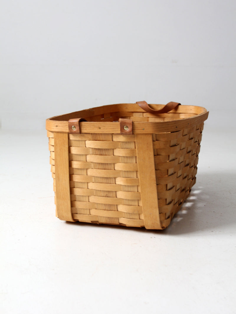 vintage Peterboro storage basket