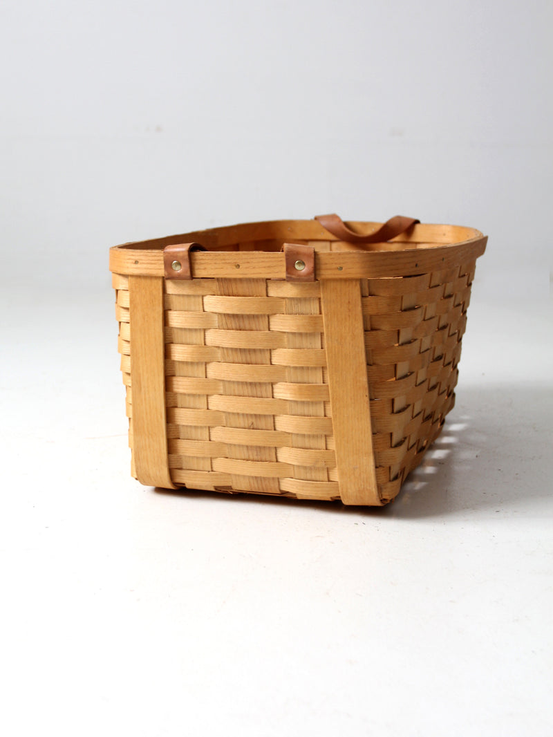 vintage Peterboro storage basket