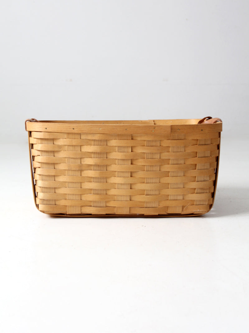 vintage Peterboro storage basket