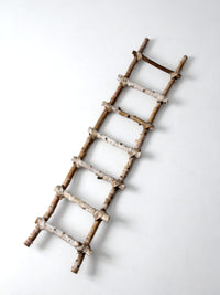 vintage rustic birch ladder