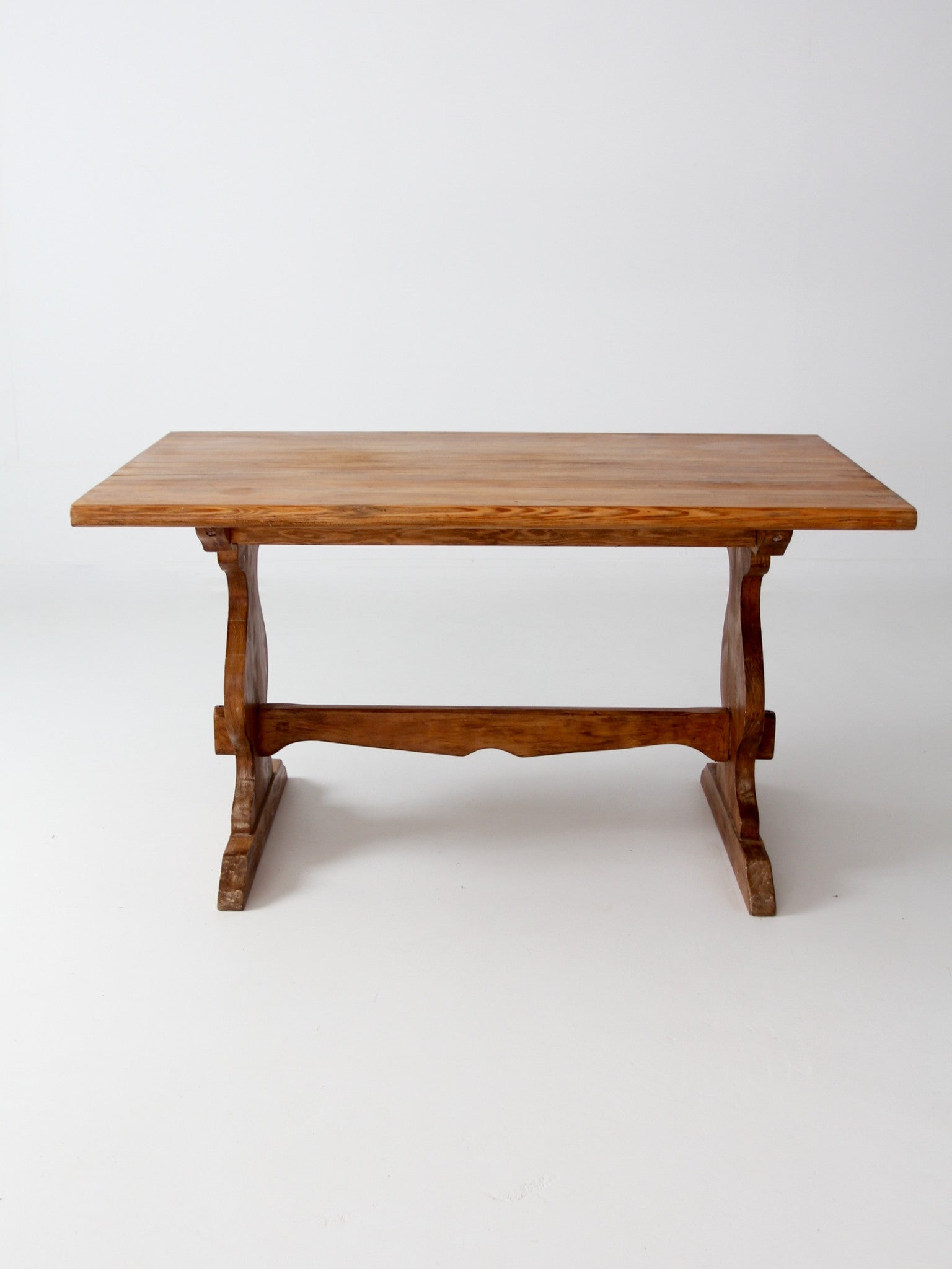 vintage Monterey style trestle table