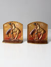 vintage End of Trail bookends