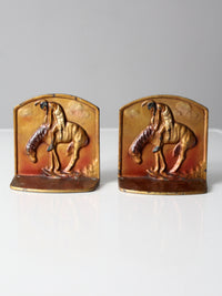 vintage End of Trail bookends