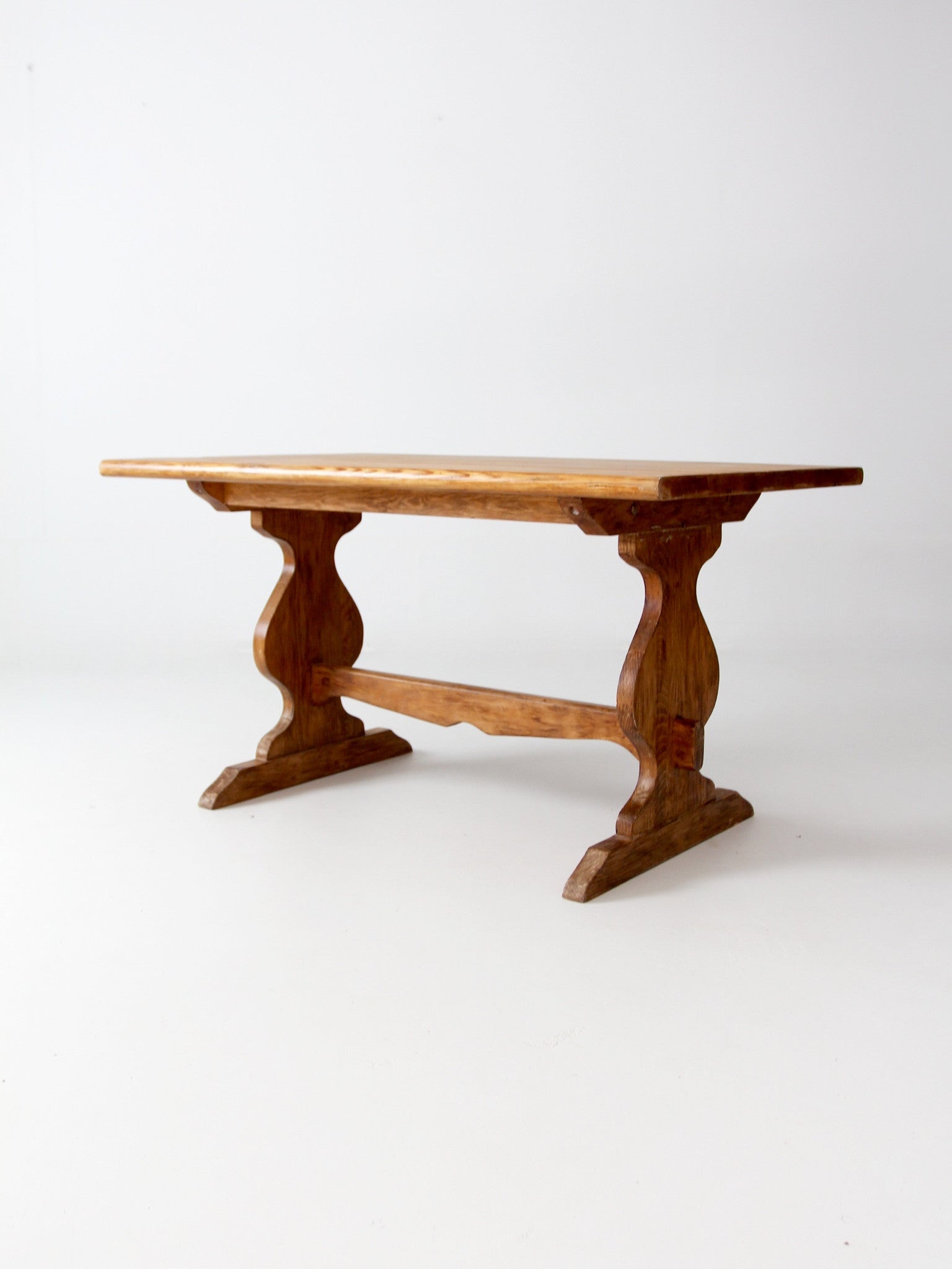 vintage Monterey style trestle table