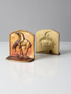 vintage End of Trail bookends