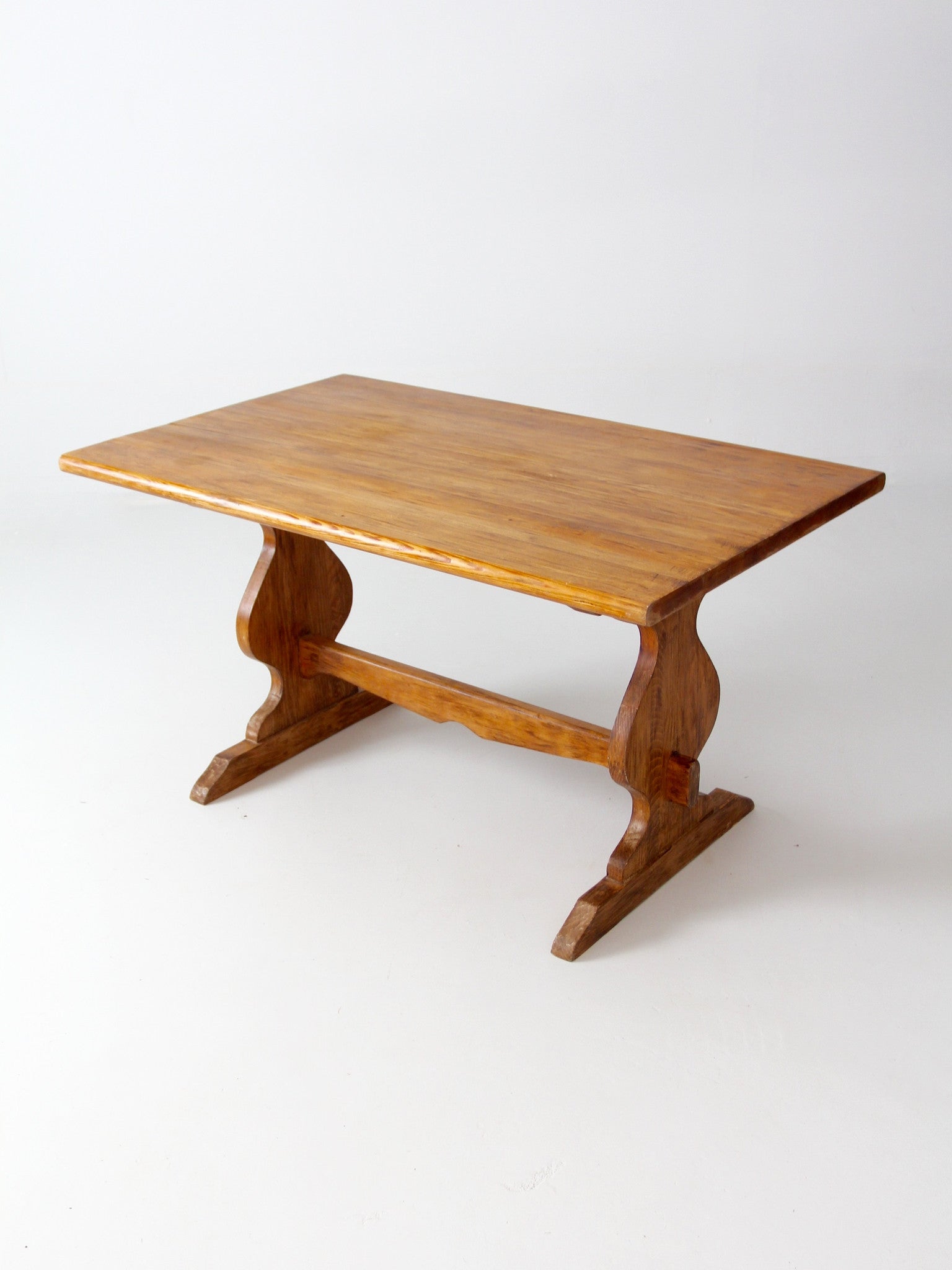 vintage Monterey style trestle table