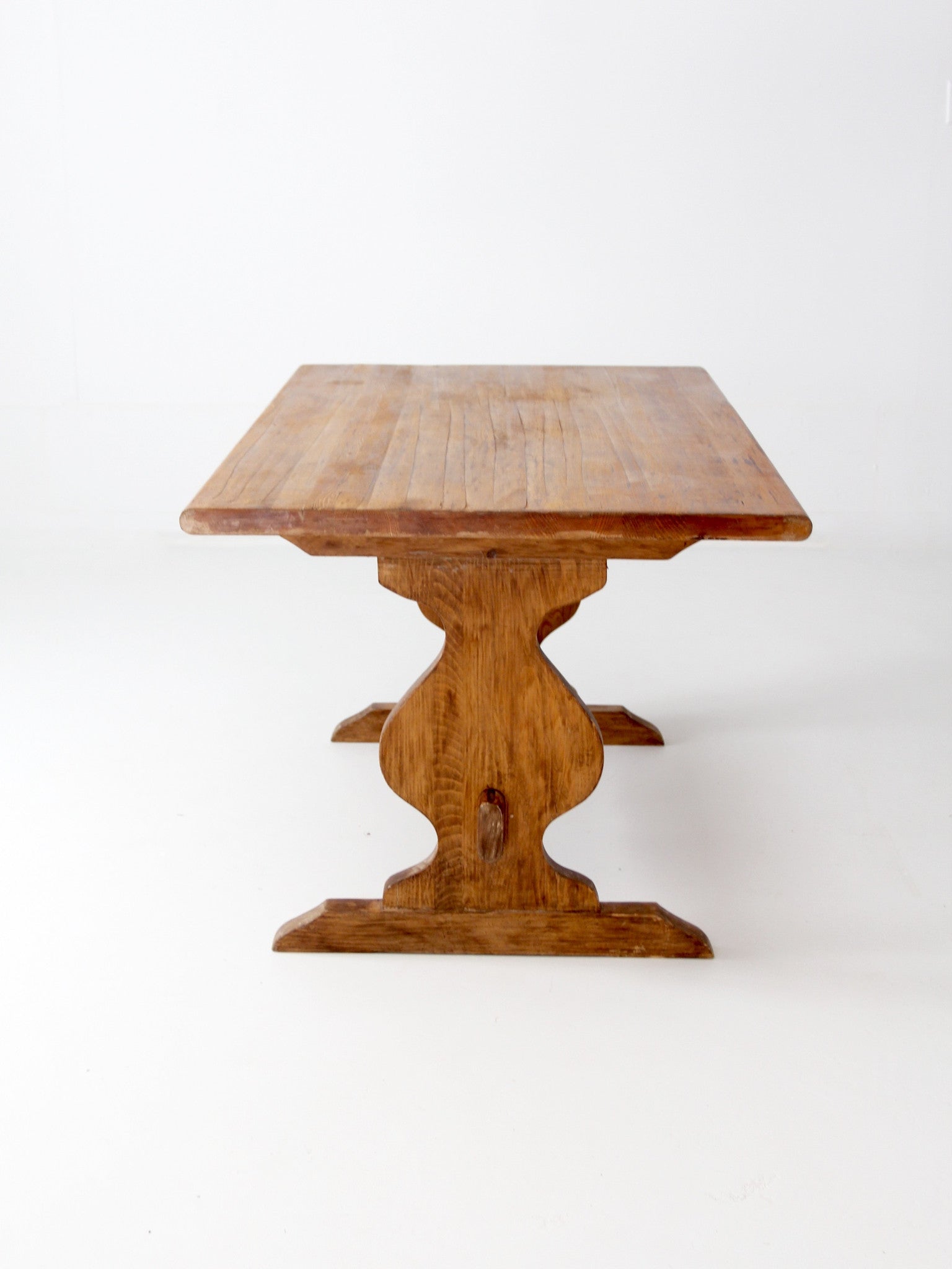 vintage Monterey style trestle table