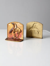 vintage End of Trail bookends