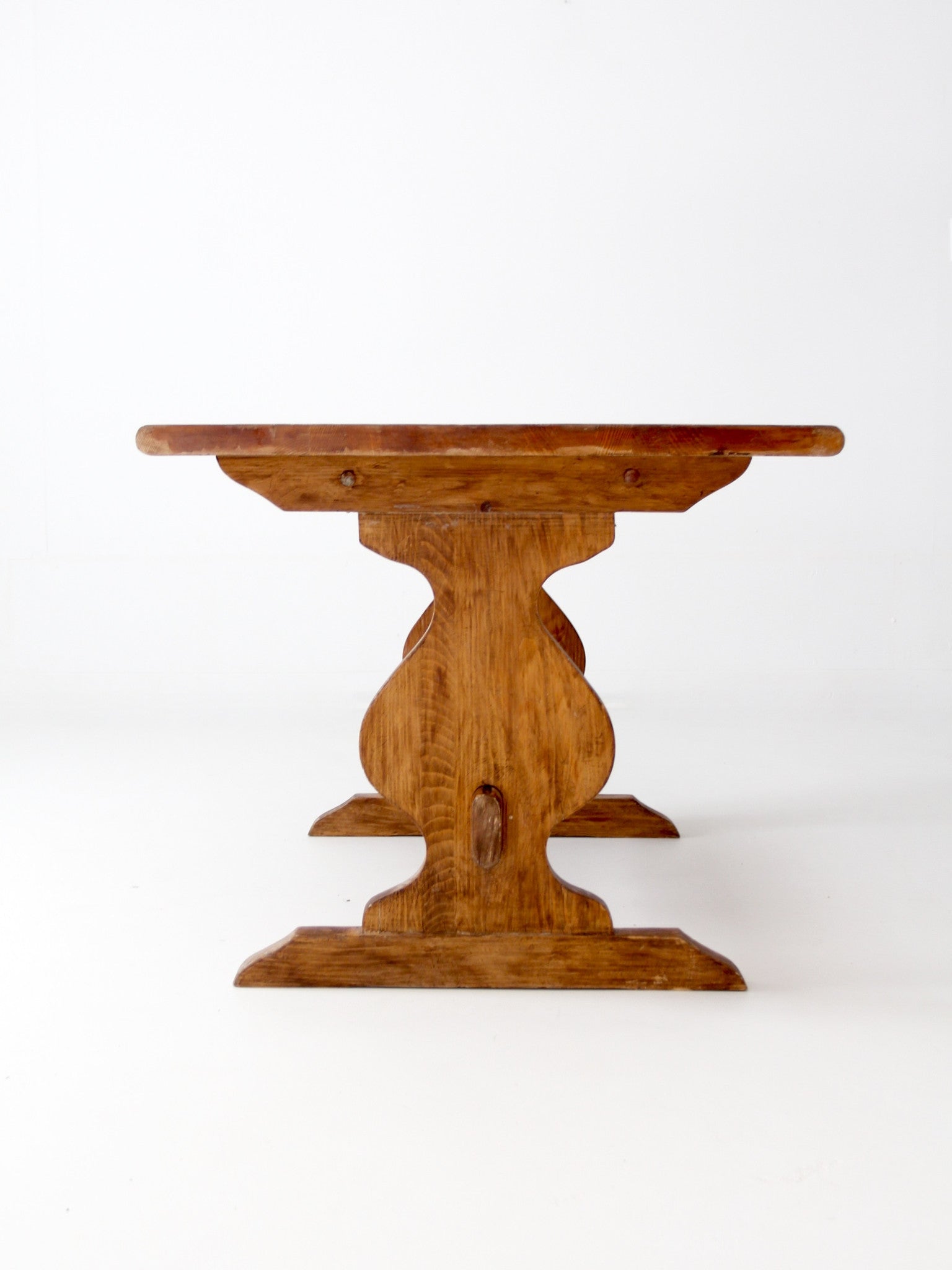vintage Monterey style trestle table