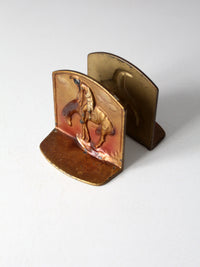 vintage End of Trail bookends