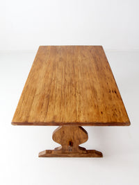 vintage Monterey style trestle table