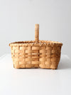 vintage splint weave basket