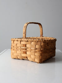 vintage splint weave basket