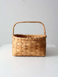 vintage splint weave basket