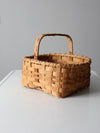 vintage splint weave basket