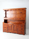 19th century pine cabinet hutch