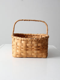 vintage splint weave basket