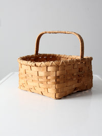 vintage splint weave basket