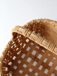 vintage splint weave basket