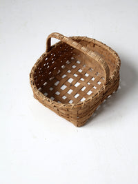 vintage splint weave basket