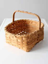 vintage splint weave basket