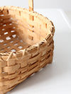 vintage splint weave basket