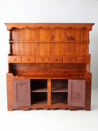 19th century pine cabinet hutch