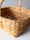 vintage splint weave basket