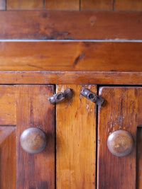 19th century pine cabinet hutch